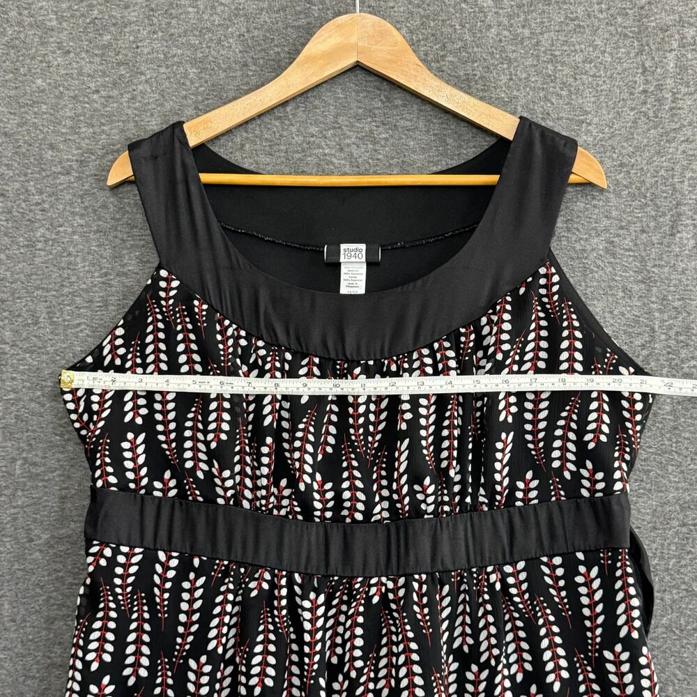 STUDIO 1940 Babydoll Top Size 18/20 Plus Size‎ Y2K Feminine Flowy Tunic - Picture 6 of 8